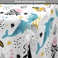 thumbnail image 4 of Nautical Dog Crate Cover, Marine Themed Cartoon with Happy Underwater Life Aquatic Animals Corals, Easy to Use Pet Kennel Cover Small Dogs Puppies Kittens, 7 Sizes, Multicolor, by Ambesonne, 4 of 6