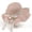 Pink, variant on Womens Wavy Oversized Brim Straw Hat with Floral Tulip Lace Ribbon for Summer Seaside Vacation Outdoor Shoot Neighborhood Potluck Soft Elegant Accessory Beige