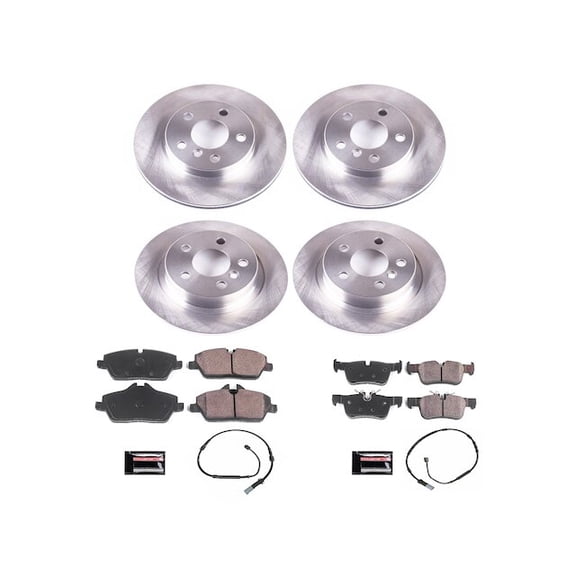 Front and Rear Brake Pad and Rotor Kit - Compatible with 2014 - 2021 BMW i3 2015 2016 2017 2018 2019 2020