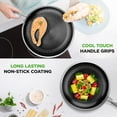 thumbnail image 4 of 8-Piece Triply Induction Cookware Set Stainless Steel- Triply Kitchenware Pots & Pans Set Kitchen Cookware w/Dakin Etching Non-Stick Coating-Sauce Pot, Stew Pot, Cooking Pot, Frying Pan, Lids, 4 of 7