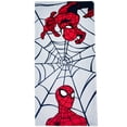 thumbnail image 2 of Spider-Man Kids Cotton Bath Towel and Wash Cloth, 2-Piece Set, Red, Marvel, 2 of 8