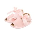 thumbnail image 4 of Lilgiuy Toddler Shoes Baby Girls Cute Fashion Cotton Sequins Bow Non-slip Soft Bottom Sandals Birthday Gifis for Children, 4 of 5