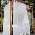 thumbnail image 6 of Outdoor Waterproof Curtain for Patio and Porch with Rain Protection and Semi Shade(White), 6 of 6