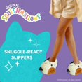 thumbnail image 2 of Squishmallows Slippers Plush Lightweight Warm Comfort Soft Slipper House Shoes for Kids Girl Boy, Cream Black Size: 4, 5, 2 of 7