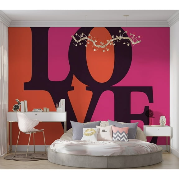 Tiptophomedecor Abstract Wallpaper Wall Mural - Love Is In The Air