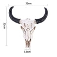 thumbnail image 5 of Figura de resina 3D de Animal cabeza de calavera de vaca Ehuebsd adorno para colgar en la pared figuritas artesanales, 5 of 5
