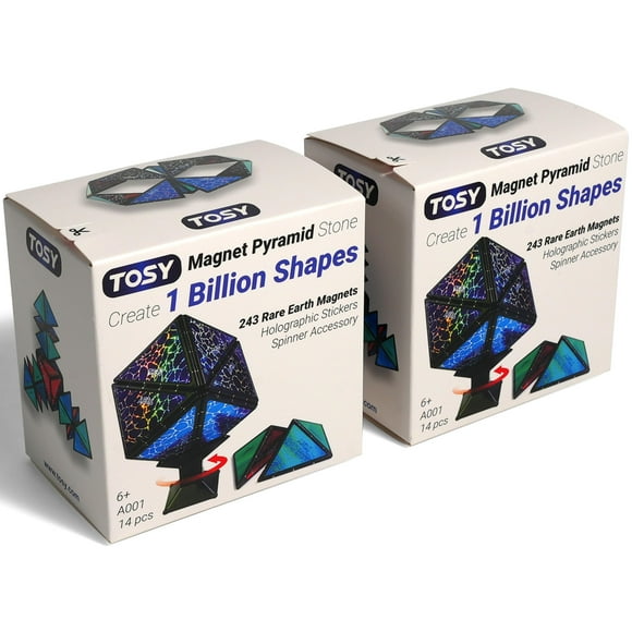 Juguete magnético que cambia de forma TOSY Magnet Pyramid Stone (juego de 2)