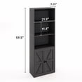 thumbnail image 3 of Librería oneinmil, 5 niveles, con puertas, color negro industrial, 3 of 9