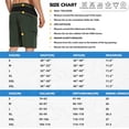 thumbnail image 4 of Hiauspor Men's Loose Quick Dry Shorts with 5 Pockets for Cycling Hiking Fishing Outdoors Green XL, 4 of 7