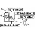 thumbnail image 2 of Febest REAR CALIPER SLIDE PIN KIT # 1874-ASJR-KIT OEM 13584090, 2 of 2