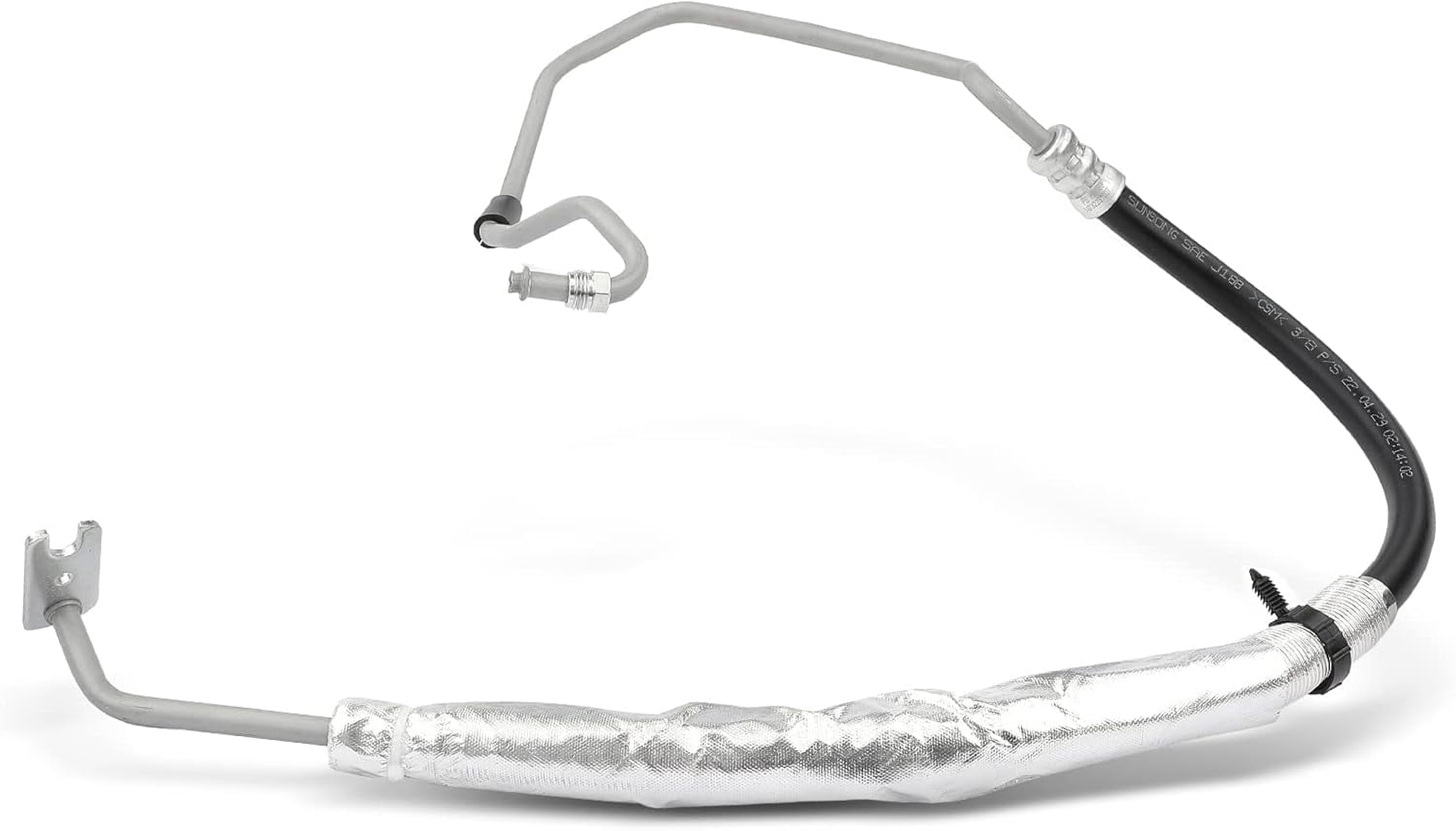 A-Premium Power Steering Pressure Hose Line Assembly Compatible with Chevrolet Malibu 2006-2010 & Pontiac G6 2006-2010 & Saturn Aura 2007-2008, 3.5L 3.9L FWD, Pump to Gear/Rack