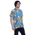 thumbnail image 3 of Varnit Crafts Hawaiian Shirt for Men Aloha Cut Pineapple Turquoise XS, 3 of 6