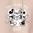 thumbnail image 3 of Disney - Mickey & Friends - Mickey & Minnie - You Make My Heart Full - Juniors Cropped Pullover Hoodie, 3 of 5