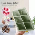 thumbnail image 5 of Bandejas de Hielo de Silicona 3 Pack con Tapa Removable para Cubos Grandes Cuadrados Sin BPA Ideales para Cócteles y Whisky, 5 of 5