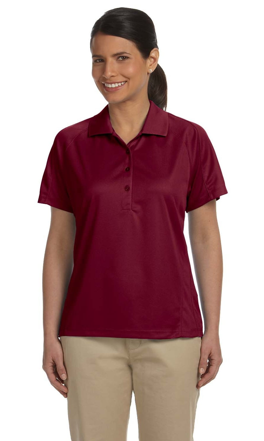 Harriton Mens 3.8 oz Polytech Mesh Insert Polo NAVY L
