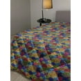 thumbnail image 2 of Funky Down Alternative Comforter, Abstract Trippy Pattern with Fish and Eye Colorful Illustration, Microfiber Quilt for All Season, 5 Sizes, Multicolor, by Ambesonne, 2 of 3