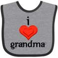 thumbnail image 3 of Inktastic I Love Grandma Boys or Girls Baby Bib, 3 of 4