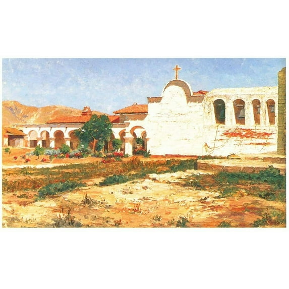 Capistrano Mission-Wachtel - CANVAS OR FINE PRINT WALL ART