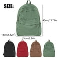thumbnail image 3 of Large Capacity Bookbag Solid color pure color backpack,Red, 3 of 9
