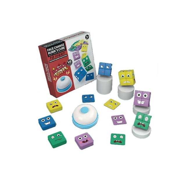 Juego doble para niños Building Blocks Rubik's Cube con campana
