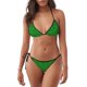 thumbnail image 1 of Fotbe Green Glitter Traje de Baño para Mujer de Dos Piezas – Bikini Sexy de Tirantes Tipo Halter con Diseño Triangular, 1 of 6