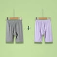 thumbnail image 3 of Vornjynx Girls Leggings Shorts 2 Pack Stretchable High Waist Classic Fit Summer Casual Dance Shorts Blue Size 9/10, 3 of 9