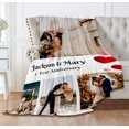 thumbnail image 5 of Customized Couples Blanket. Custom Photo Blankets Wedding Gifts for Couple, Valentines Gift. Blankets with Pictures Customized. (Couple Blanket 6, 50x60) Blankets, 5 of 5