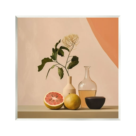 Stupell Industries Modern Citrus Still Life Botanical & Floral Painting Unframed Art Print Wall Art, 12 x 12