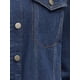 thumbnail image 5 of CHAQUETA DE MEZCLILLA Oversized para Mujeres de Manga Larga con Botones y Bolsillos Talla S Azul Oscuro, 5 of 5