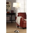 thumbnail image 2 of Glamorous Silver and Faux Crystal Candleabra Metal Floor Lamp, 2 of 2