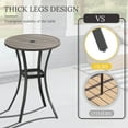 thumbnail image 3 of Vicllax Outdoor Round Small Bar Table Metal Modern Style for Garden Balcony (Diameter 27.6"), 3 of 4