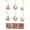 504_Red, variant on Farmhouse Wreath Christmas Tree 3D Hollow Out Pendant Christmas Colorful Wooden Round Six Piece Set Of Hanging Ornaments,Green Household Pendant