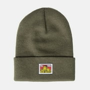 Ben Davis Beanie Unisex Acrylic Cuffed Knit Hat Mens Double Layered Casual Cap, Black, OS