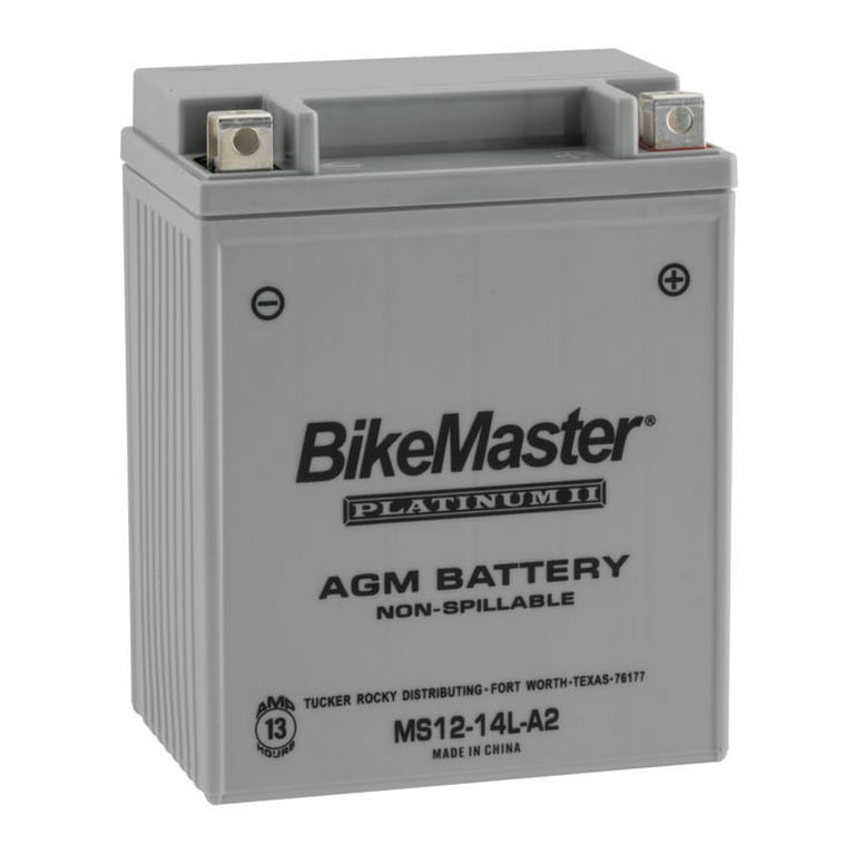BikeMaster AGM Platinum II Battery MS12-14L-A2 For Kawasaki ZX750