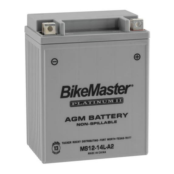BikeMaster AGM Platinum II Battery MS12-14L-A2 For Suzuki GS650GL/GT 1981-1983
