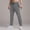 Grey, variant on Men Casual Long Elastic Legging with Floral Print Waistband for Daily Wear Comfortable Sanitary Sweat Pant Men's Relaxed Fit passende