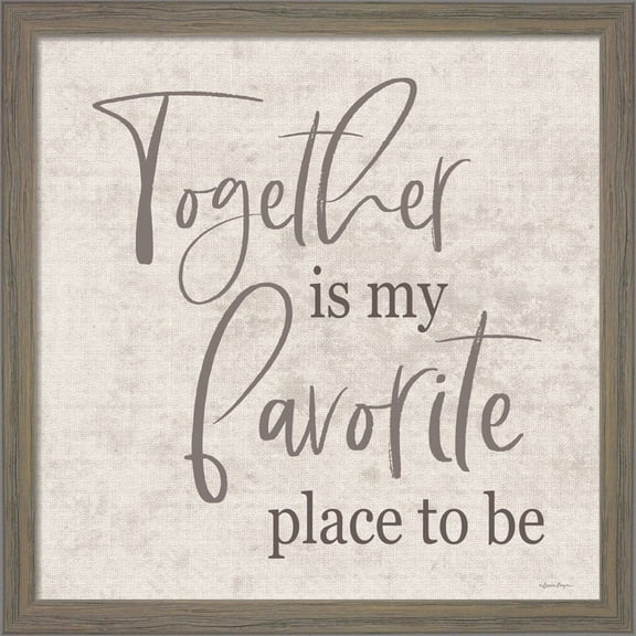 Great Art Now Together Is? by Susie Boyer, Framed Wall Art, 13W x 13H