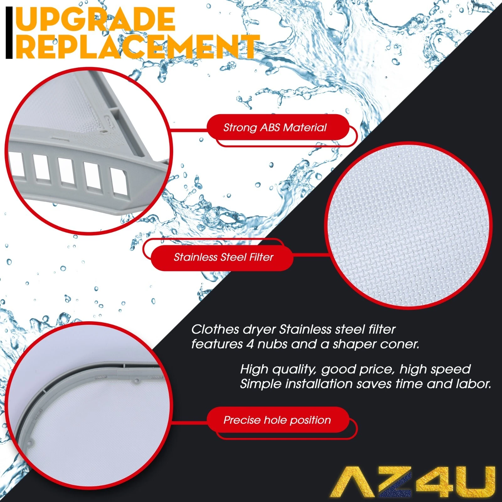 2Pcs Dryer Lint Screen Replaces For LG DLE3400W DLE3500W DLE3170W DLE2701V DLE3050W