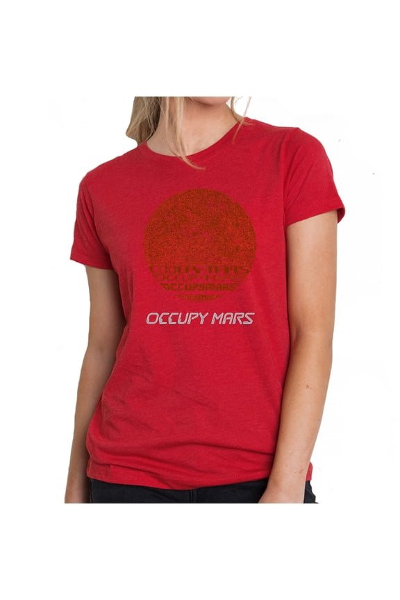 Women's Premium Blend Word Art T-shirt - Occupy Mars