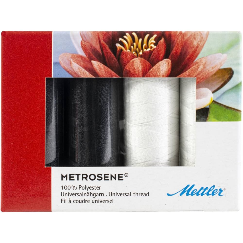 Mettler Metrosene Thread Kits 4/PkgBlack & White