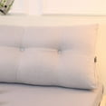 thumbnail image 3 of YEERSWAG 59x19.7x7.8 inch Queen Size Detachable Large Upholstered Headboard Reading Pillow with Phone Pocket,Back Bolster Triangular Wedge Tufted Bedside Backrest Support Cushion, 3 of 5