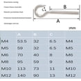 thumbnail image 2 of High Hardness Stainless Steel Ring Screw, Durable Design Ensures Wide Range Of Applications For Both Home And Industry, Silver, 10Pcs, 2 of 5