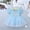 Sky Blue, variant on DPOIS Girls Princess Off Shoulder 3D Flowers Leotard Ballet Tutu Dress