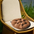 thumbnail image 4 of Suncoda Seat Cushion, Style Round Cushion Diameter 42cm Coffee Pegasuss Velvet Super Soft Cushion Thick Chair Cushion, 4 of 6