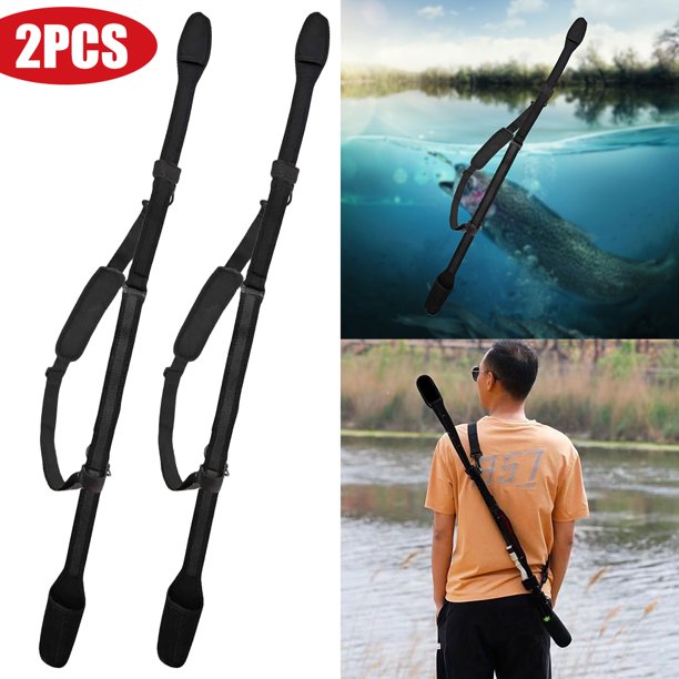 Para caña señuelo con funda protectora caña trasera ajustable multifuncional protector portátil para caña trasera (largo 120-140 cm)