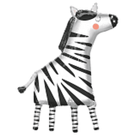 LRG SHP GET WILD ZEBRA