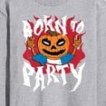 thumbnail image 3 of Instant Message - Born To Party Halloween  - Men's Long Sleeve T-Shirt, 3 of 6