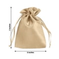 thumbnail image 3 of Efavormart 60 Pack Champagne Satin Drawstring Wedding Party Favor Gift Bags 5"x7", 3 of 4