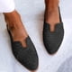 thumbnail image 1 of Zapatos planos puntiagudos para mujer, zapatos casuales tejidos, sandalias cómodas sólidas, zapatos Wmkox8yii shjk6659, 1 of 4