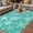 Teal, variant on Navy Blue Coastal Outdoor Rug for Patio/Deck/Porch, Non-Slip Large Area Rug 6 x 9 Ft, Nautical Beach Starfish Coral Summer Indoor Outdoor Rugs Washable Area Rugs, Reversible Camping Rug Carpet Runner